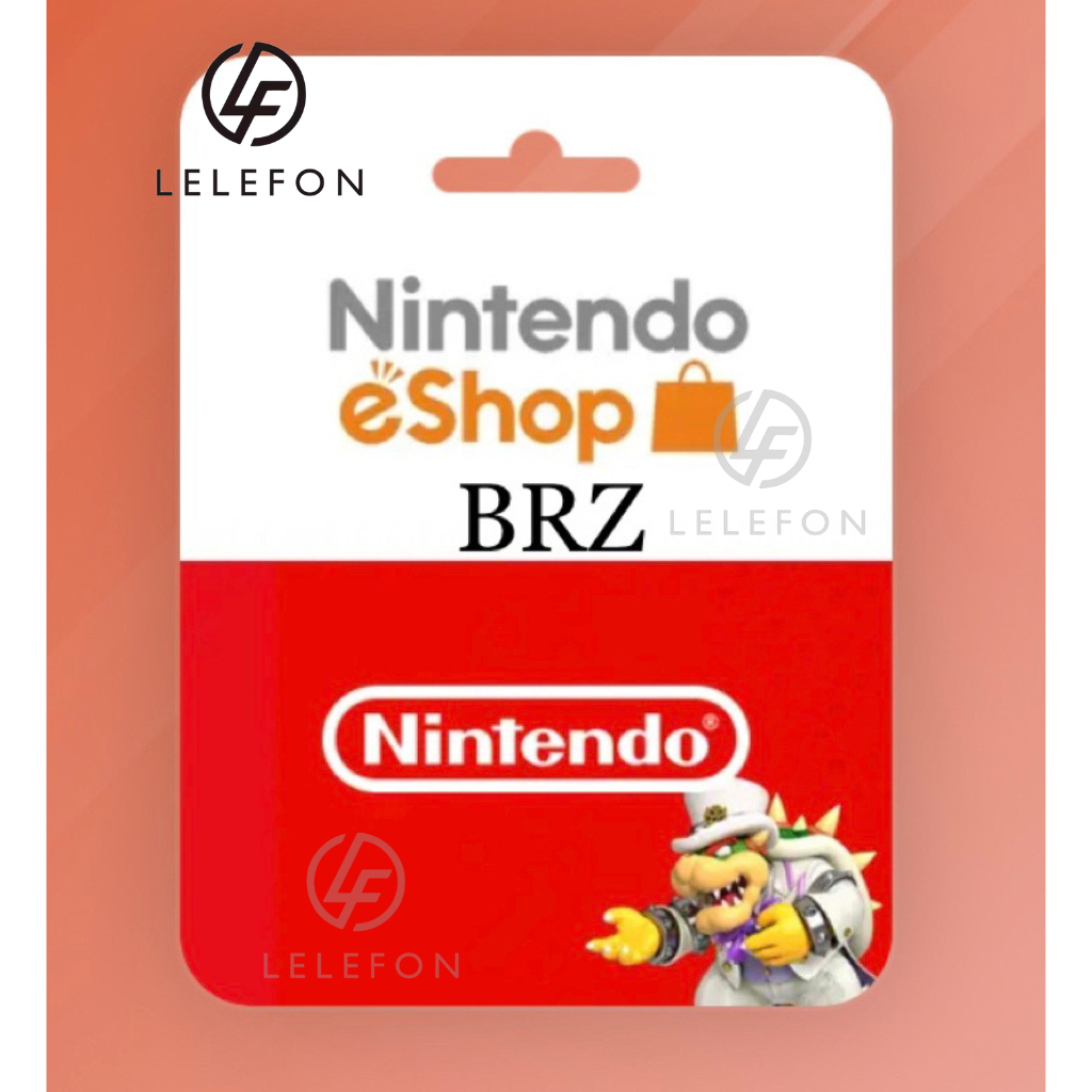 การ์ด NS Partest Nintendo switch eshop เติมเงิน (BR) Tambah Nilai Kad Hadiah eshop