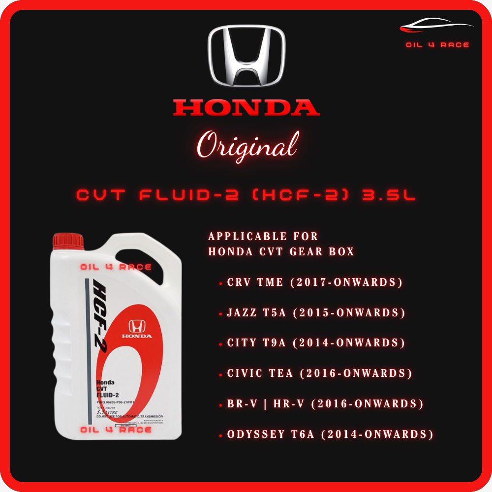 Honda CVT Fluid-2 ( HCF-2 ) 3.5L 08269-P99-Z8FM1