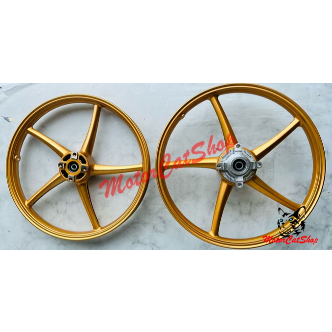 Enkei Sport Rim SP522 Custom Y15ZR / Y16 Siap Hub Chrome, SP522 Custom Gold, Hub Chrome