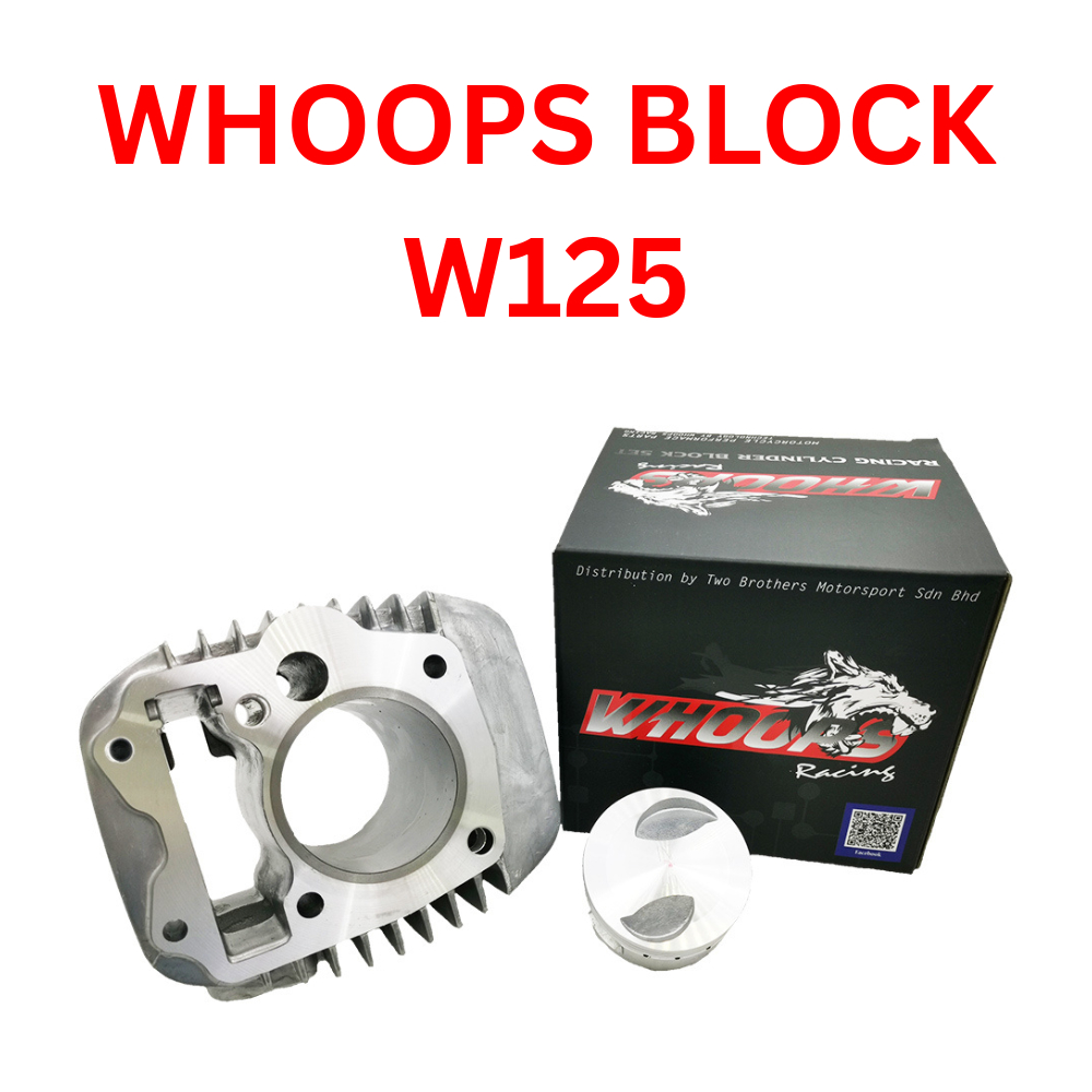 WHOOPS BLOCK WAVE 125 / STANDARD / 57MM / 60MM / 62MM / 65MM RACING BLOCK MOTORCYCLE