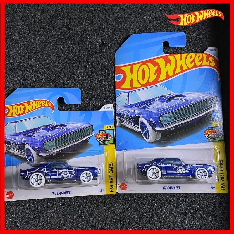 Hot Wheels Camaro 1967 2024 Art Cars Blueprint Classic Camaro Hotwheels 67 Camaro Blue Hot wheel Ame