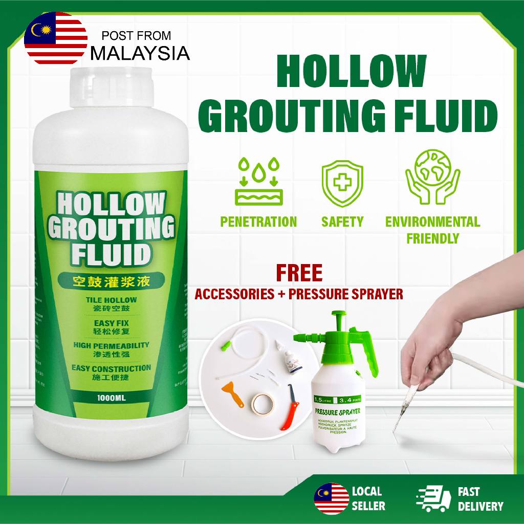 Hollow Grouting Fluid ซ่อมกระเบื้องกาวเซรามิคกระเบื้อง Anti Gorsag Jubin