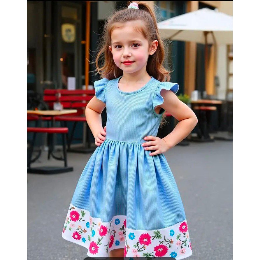 (3/4Y~6Y) DRESS KANAK KANAK PEREMPUAN HARIAN/RAYA (KIDS GIRL PRINCESS DRESS)