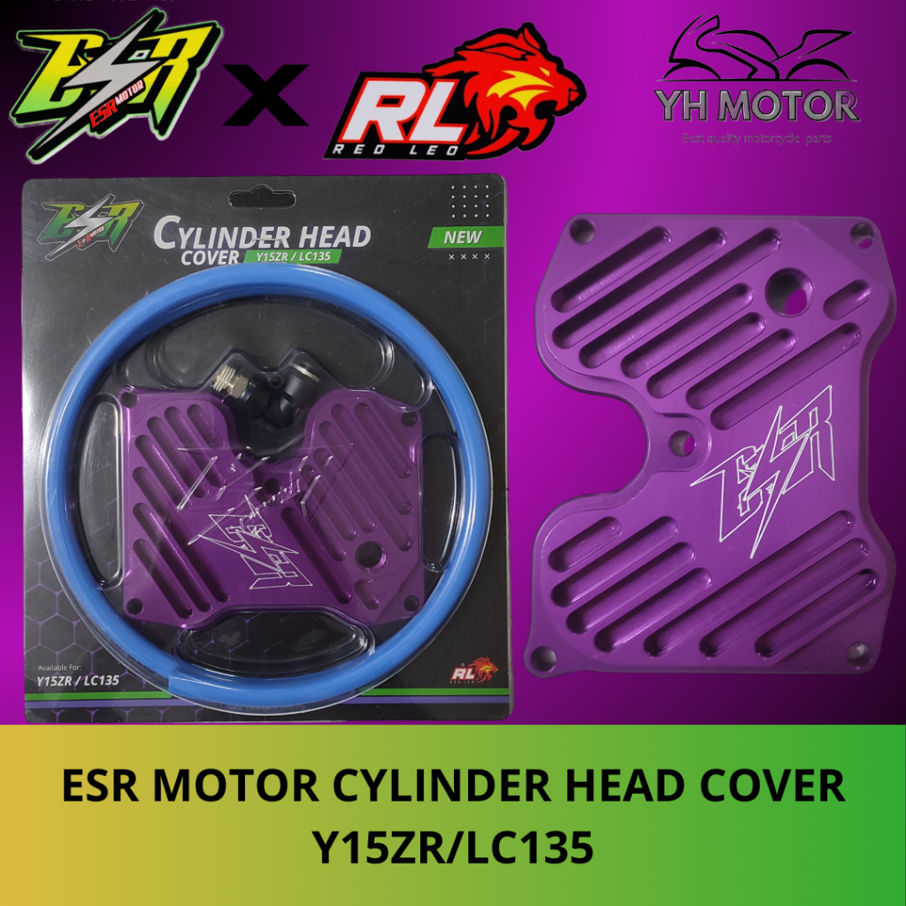 ESR MOTOR CYLINDER HEAD COVER/ ฝาครอบหัว CYLINDER + BYPASS Y15ZR/LC135