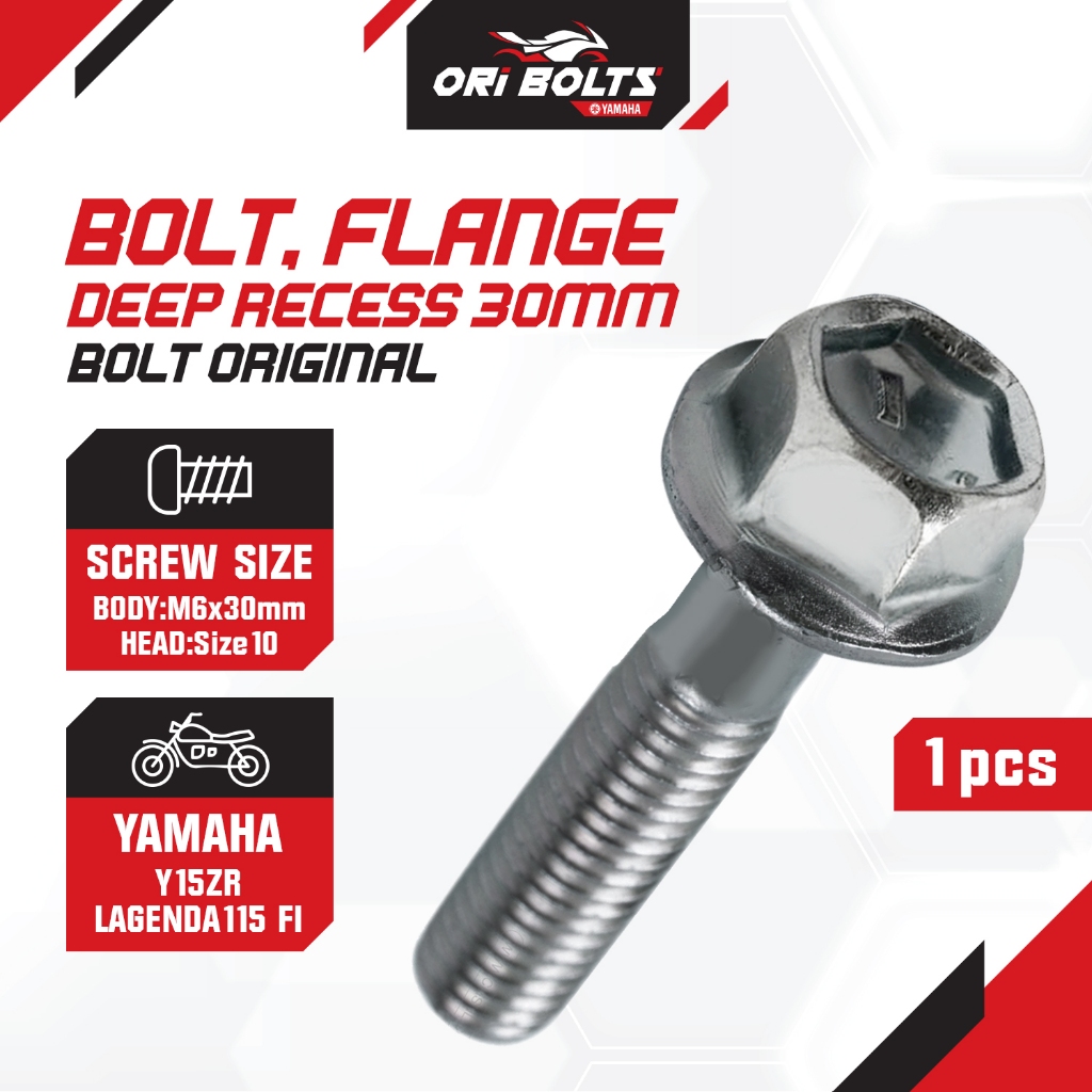 95D32-06030 Yamaha Y15ZR Y15 (0812) V1 V2 Bolt Ikat หัวฉีด Lagenda 115 FI (0111) ฝาครอบหัว
