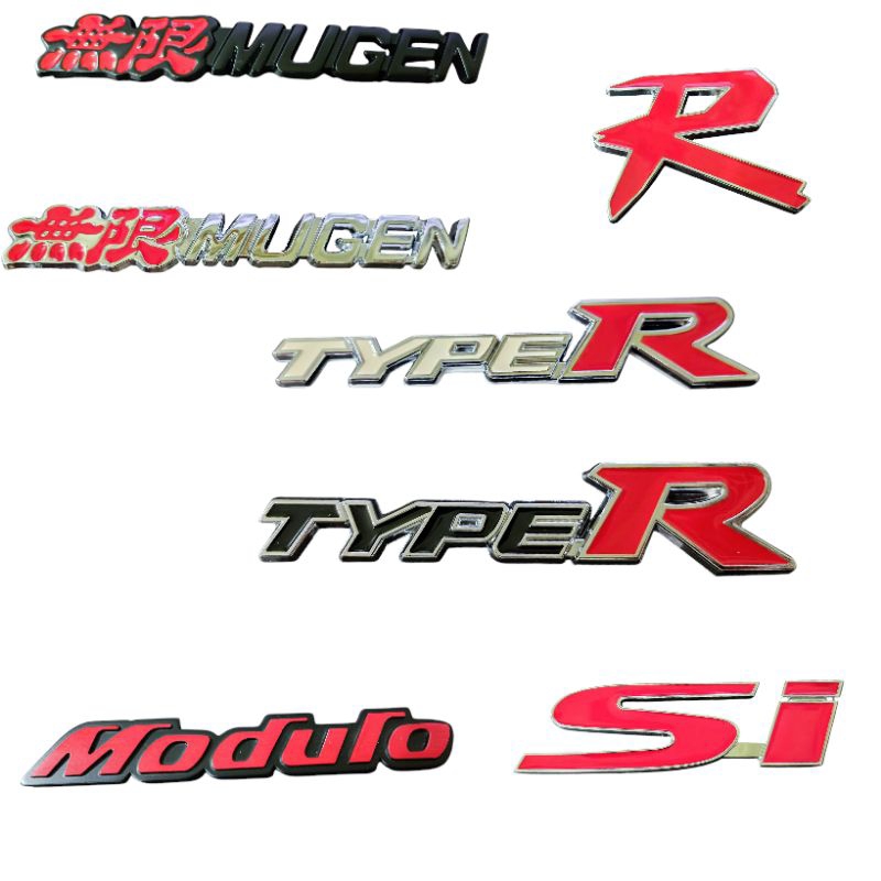 ตราสัญลักษณ์โลหะ Honda Mugen type R