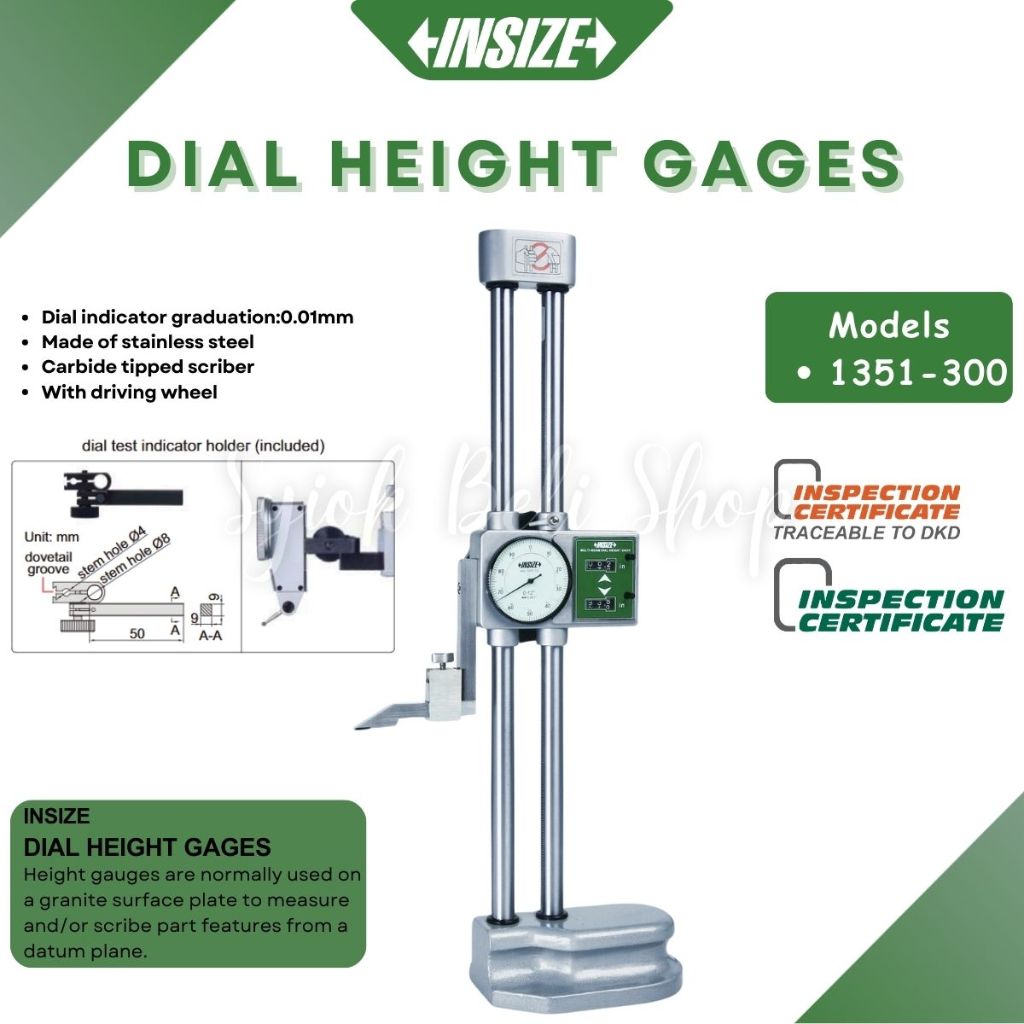 INSIZE DIAL HEIGHT GAGE INSIZE1351-300
