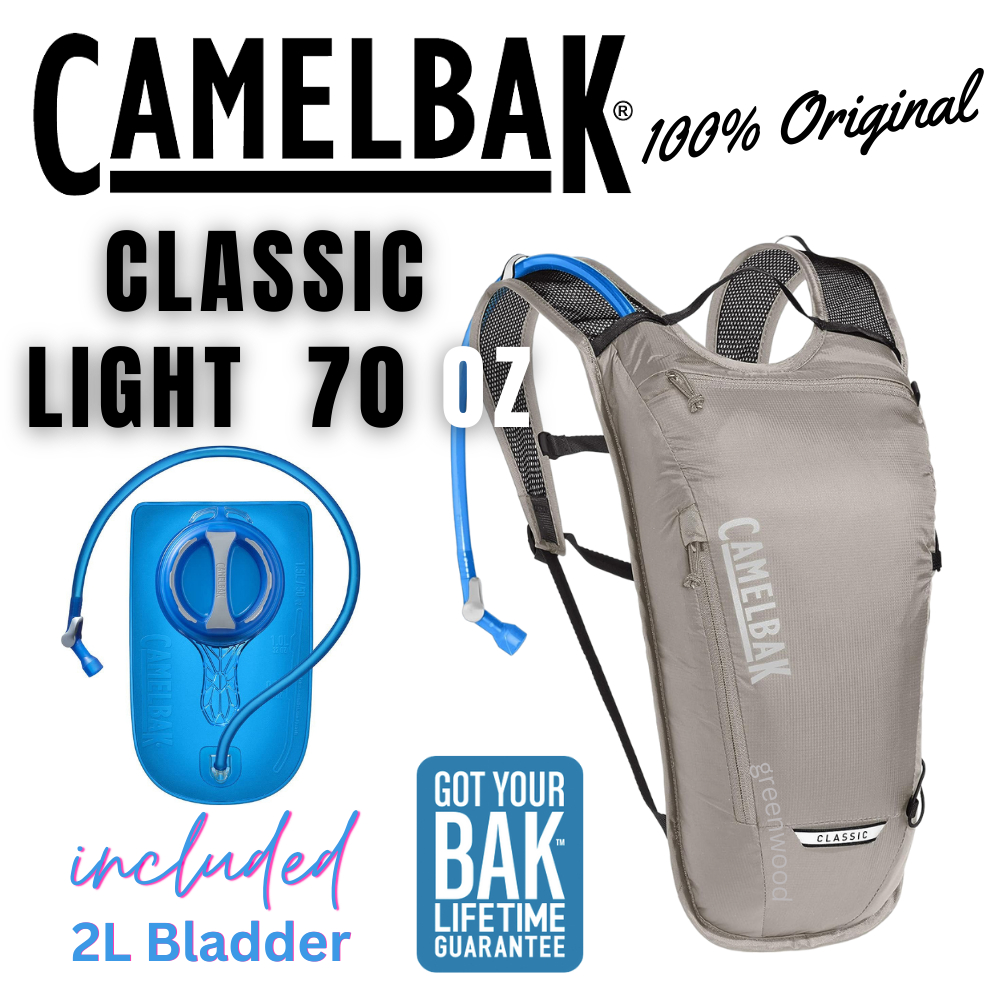 CAMELBAK Classic Light 70oz ( Original, Unisex, 70oz, Hydration Backpack With 2L Bladder)