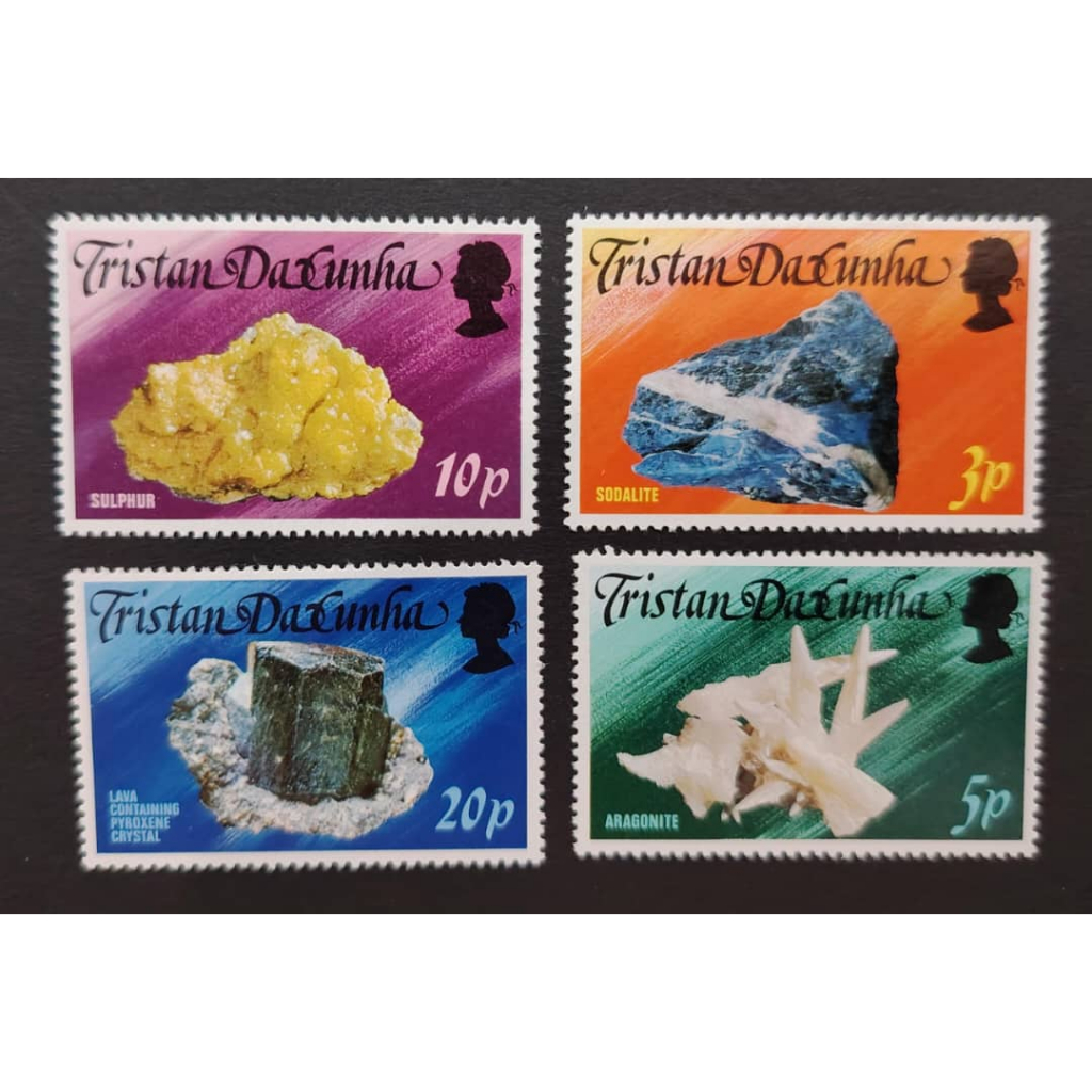 Tristan da Cunha ,1978 แร่ธาตุ, MINT, COMPLETE SET