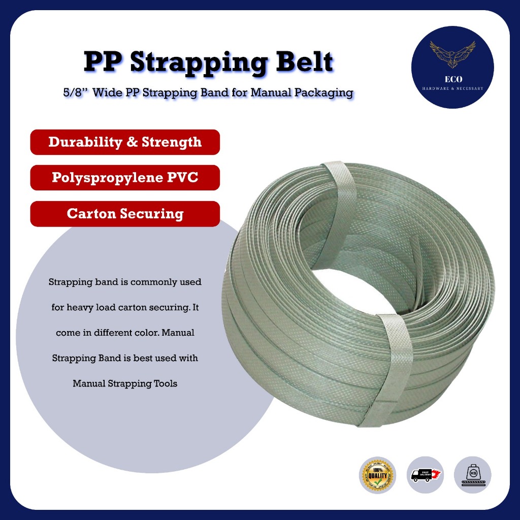 Manual Packing Belt PP Straping Strap Band Belt Strap Tali Kotak Packing Mesin 0.8kg/8kg