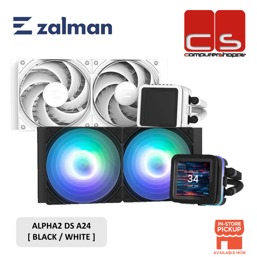 Zalman ALPHA2 DS A24 [ สีดํา / สีขาว ]