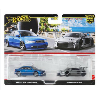 Hot Wheels Premium Car Culture แพ็คคู่ Audi S4 Quattro VS Audi R8 LMS 2024