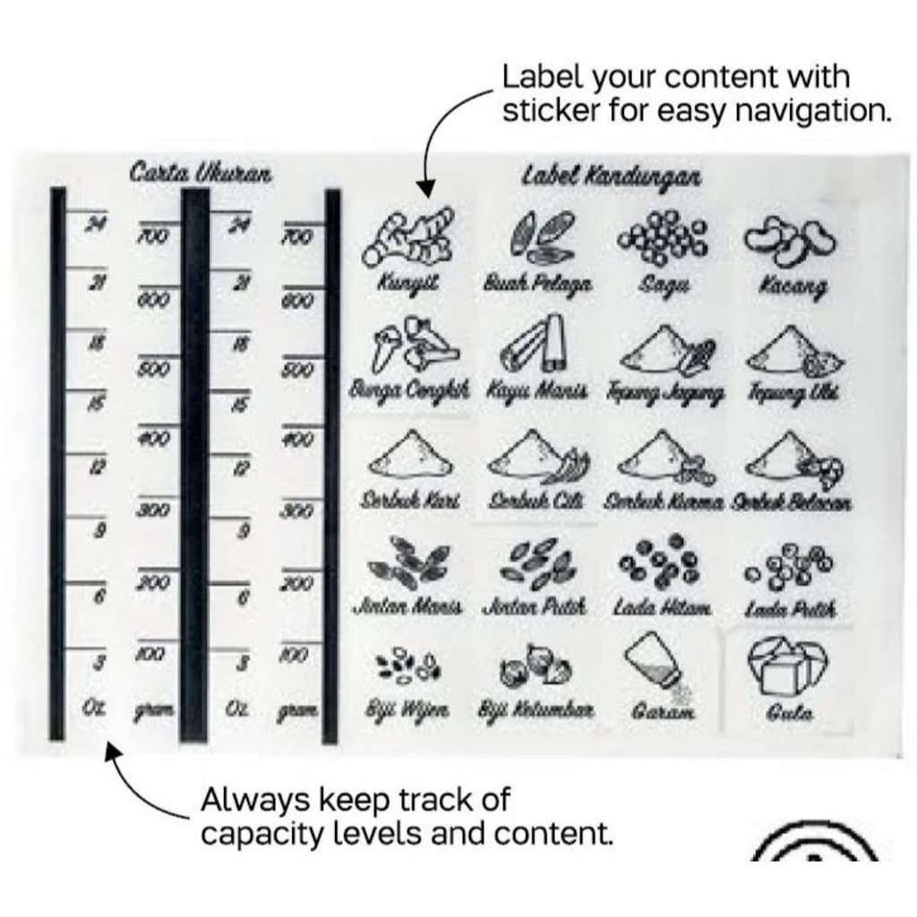 TUPPERWARE SHELF SAVER STICKER - 1PC