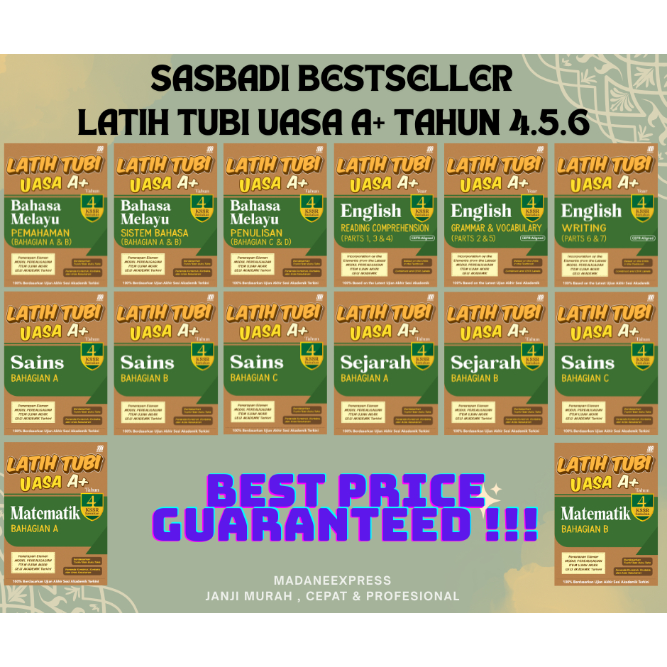 [XPRESS] SASBADI BESTSELLER: TRAINING TUBI UASA A+ YEAR 4.5.6 KSSR