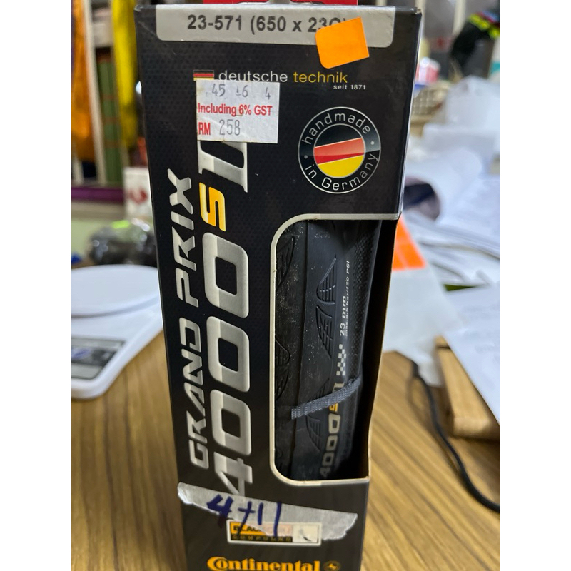 Continental Grang Prix 4000 s11. 650x23c สีดํา