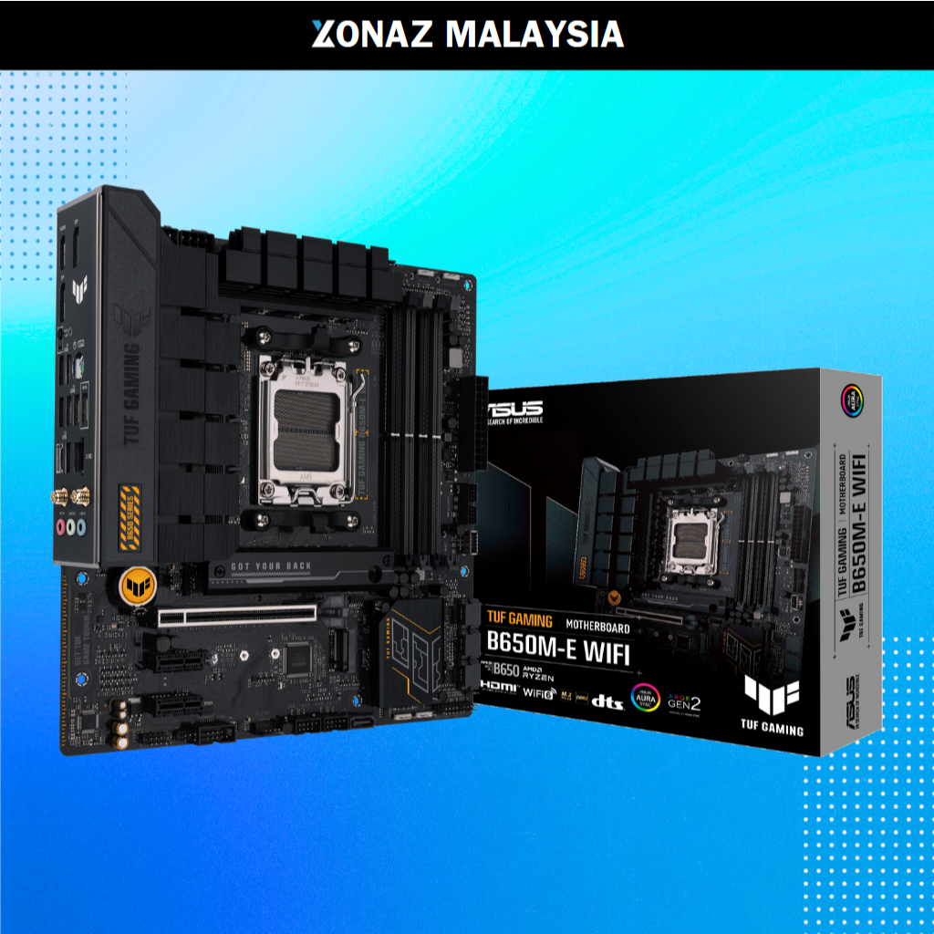 ASUS TUF GAMING B650M-E WIFI DDR5 AMD AM5 MATX MOTHERBOARD