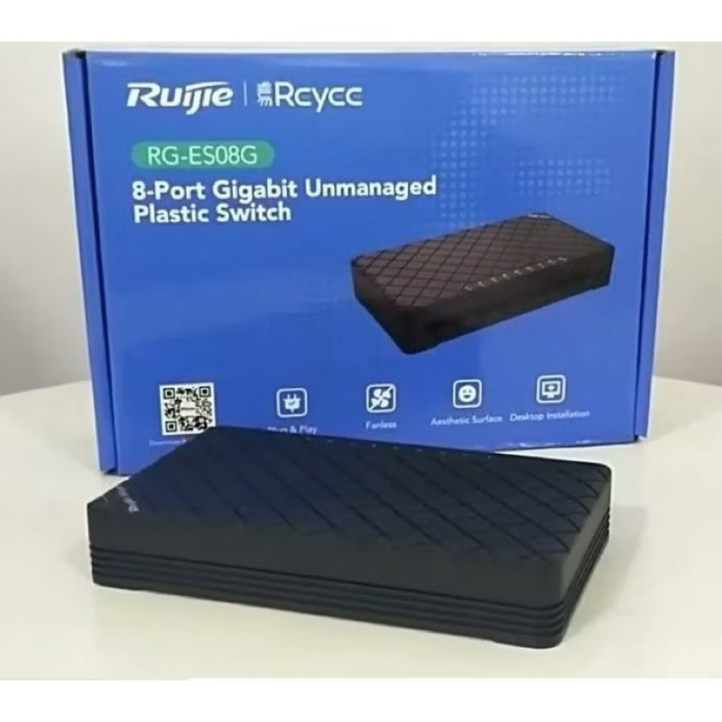Ruijie Reyee RG ES08G, 8 พอร์ต Gigabit Unmanaged Switch