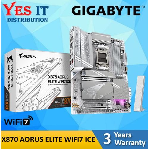 GIGABYTE X870 GAMING X +CPU / X870 AORUS ELITE / X870 AORUS ELITE ICE WIFI7 ATX AMD AM5 เมนบอร์ดสําห