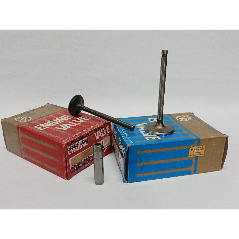 [1 ชิ้น] TOYOTA 21R 22R ENGINE EXHAUST INLET VALVE & VALVE GUIDE