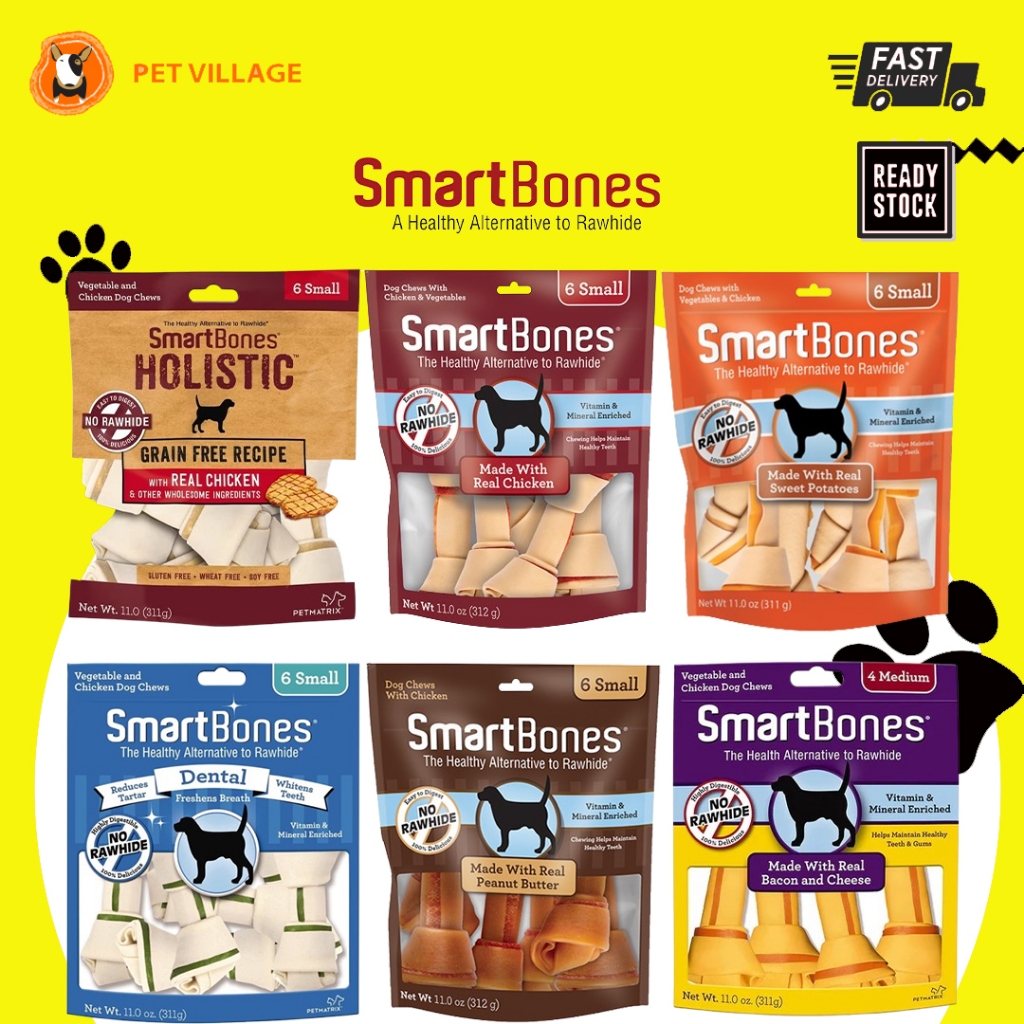 SMARTBONES Dental Chews สําหรับสุนัข/4Medium(312G)
