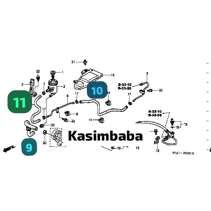 HONDA STREAM RN3 2.0 POWER STEERING HOSE