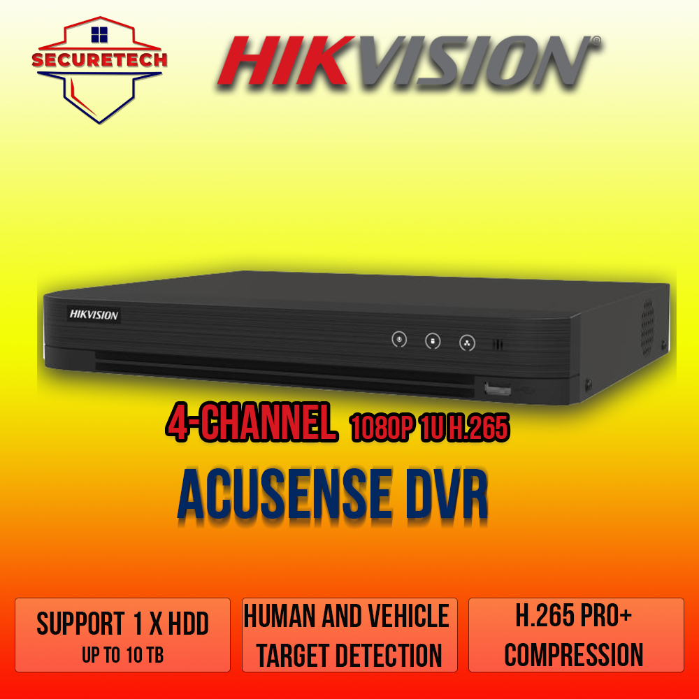 HikVision 4 ช่อง Turbo AcuSense DVR -iDS-7204HQHI-M1/S iDS-7204HQHI-M1/XT