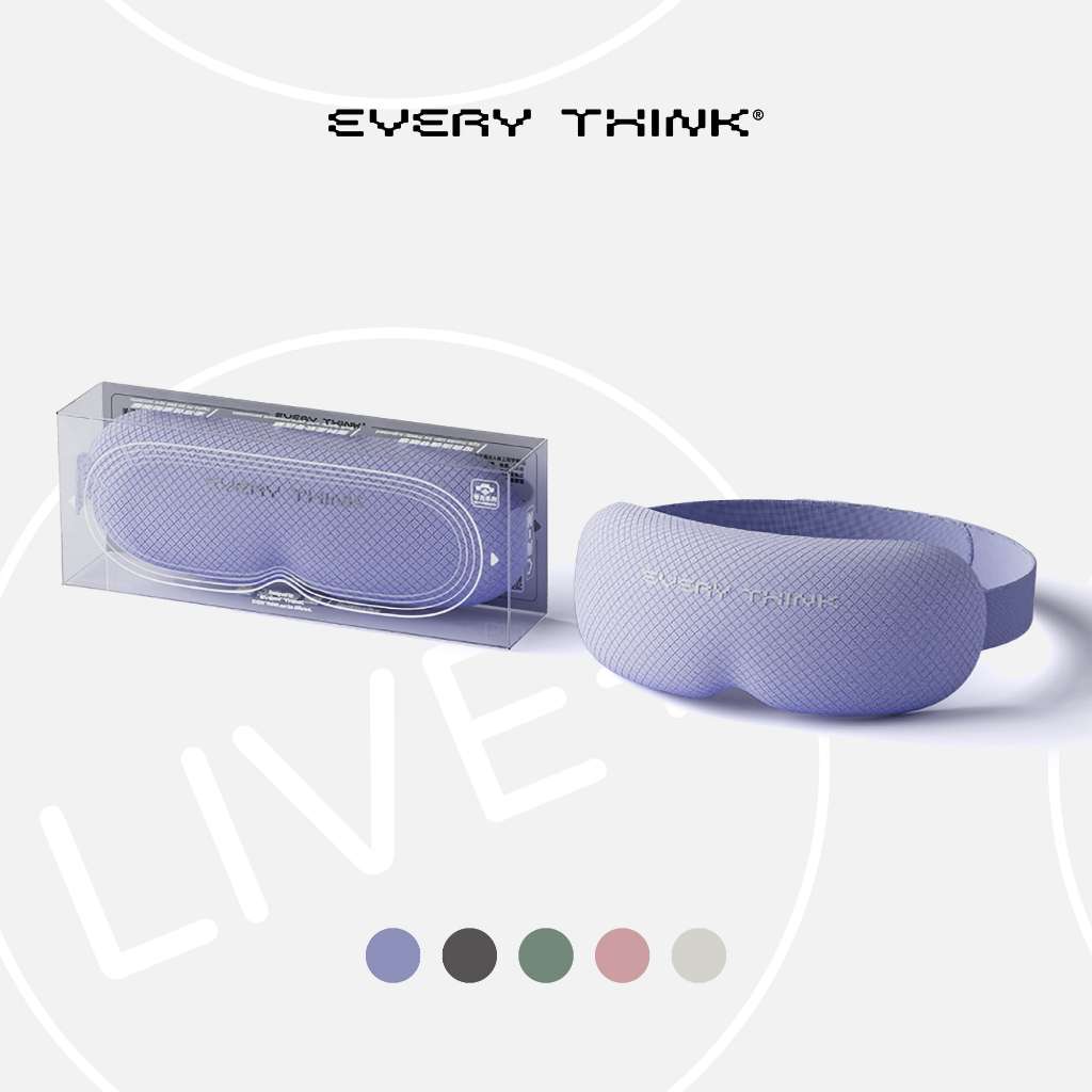 EVERYTHINK VE2 3D Blackout Sleep Mask, Purple Eye Cover สําหรับ Sleeping Penutup Mata Tidur 眼罩