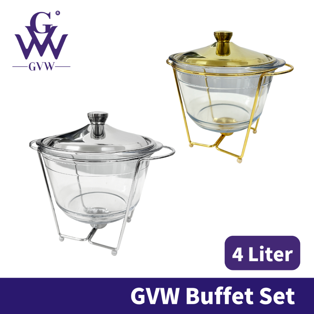 GVW ถาด Bekas ถาด Bertutup Buffet Set Buffet Warmer Buffet Stand Bekas Kuih Raya ถาด Chafing