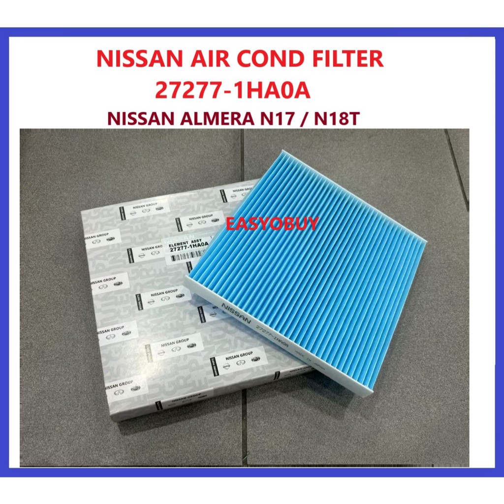 NISSAN AIR COND FILTER 27277-1HA0A NISSAN ALMERA N17 / N18T
