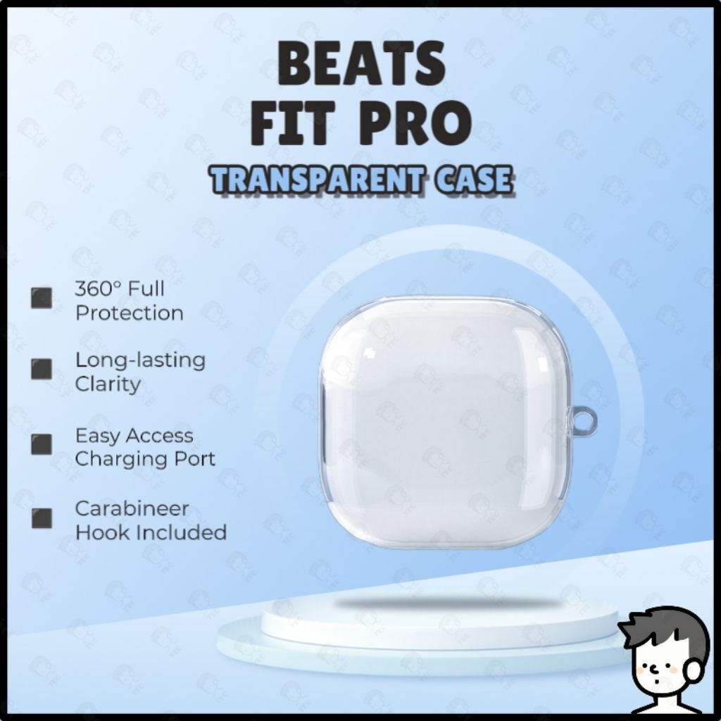 เคสใสสําหรับ Beats Fit Pro Case หูฟังเกราะป้องกัน Soft TPU ปลอกใส