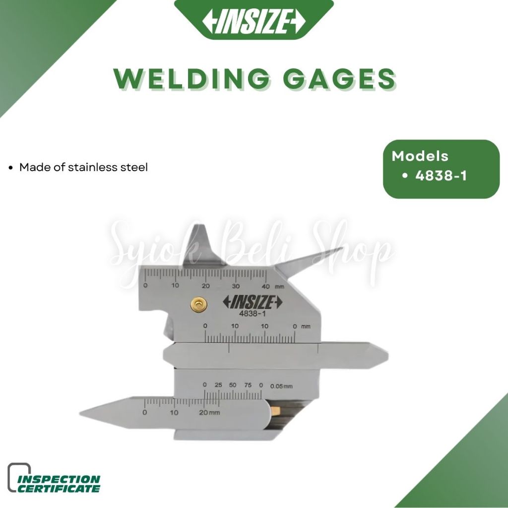 INSIZE WELDING GAGES INSIZE 4838-1