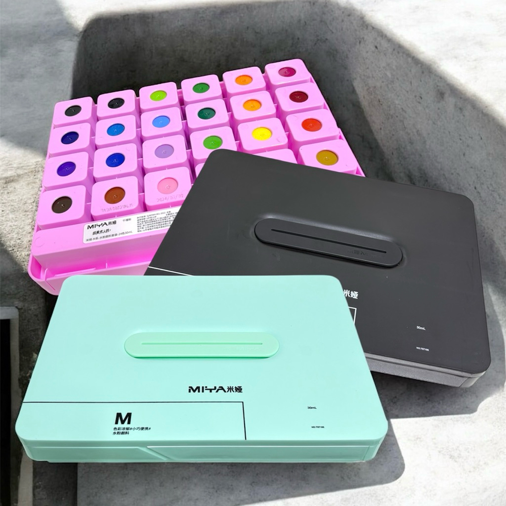 MIYA Himi Gouache Watercolor Paint Set Jelly Cup 30mlx24pcs 24 สี 30ml