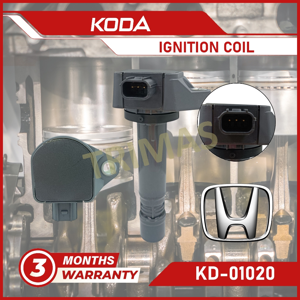 KODA ปลั๊กคอยล์จุดระเบิด Honda CR-V CRV SWA 2.0 เครื่องยนต์ i-VTEC R20A 2007-2012 30520-RNA-A01 (1 ช