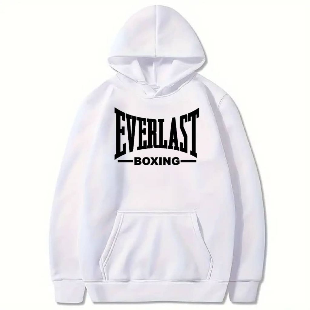 สินค้ามาใหม่ HOODIES EVERLST B0XING UNISEX ผ้าฝ้าย 100% S-5XL คุณภาพระดับพรีเมียม 250GSM