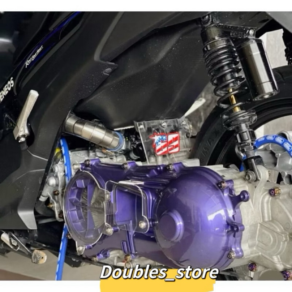 NVX V1 V2 & NMAX V2 COVER CVT COVER CLEAR TEDAL PAPAN CVT 3MM (IAP SCREW 1SET) ฝาครอบเครื่องยนต์ NVX155