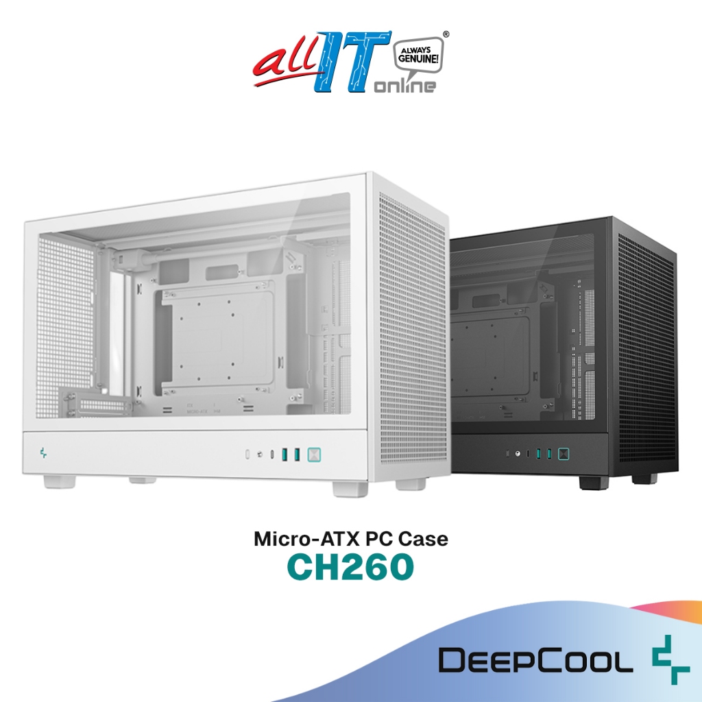 DEEPCOOL CH260 BLACK / WHITE Micro-ATX (mATX) เคสพีซี