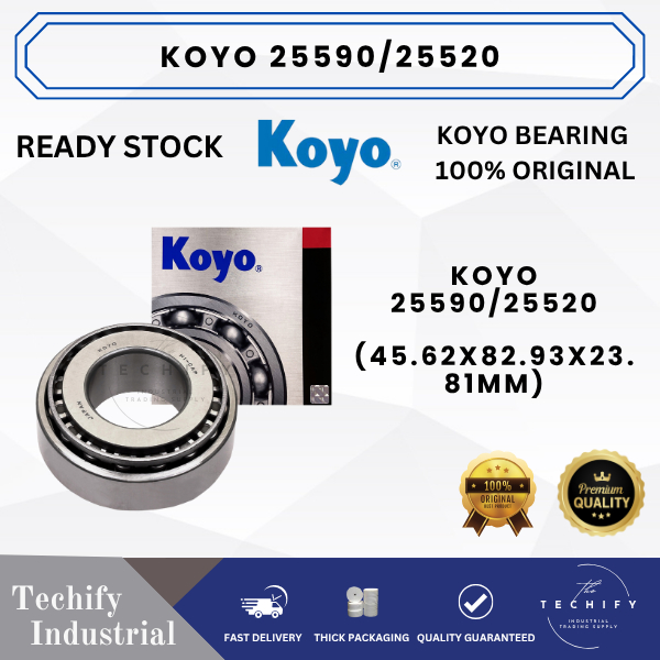 KOYO 25590/25520 - KOYO INCH TAPERED ROLLER BEARING - 45.62x82.93x23.81mm