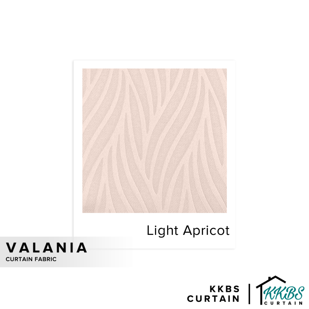 KKBS CURTAIN Valnia ผ้าม่านตัดเมตร - แอปริคอทอ่อน (59")