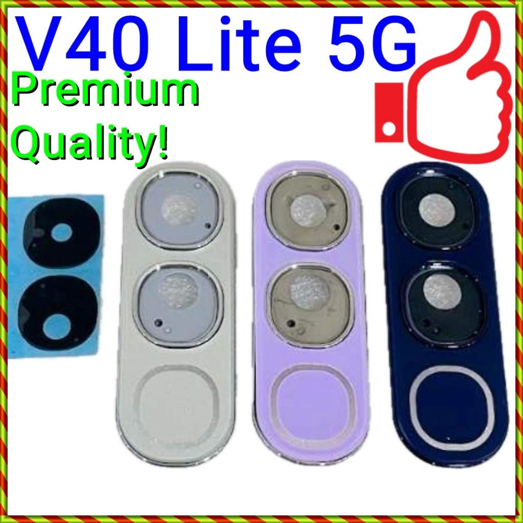 (เปลี่ยนกระจกแตก) ใหม่ฝาครอบเลนส์กล้องด้านหลังพร้อมกรอบสําหรับ vivo V40 Lite 5G / V2417