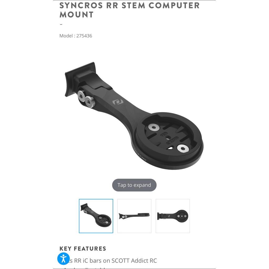 Syncros Computer mount RR IC ในชั้นเรียนพร้อม K- Edge ข้อเสนอ
