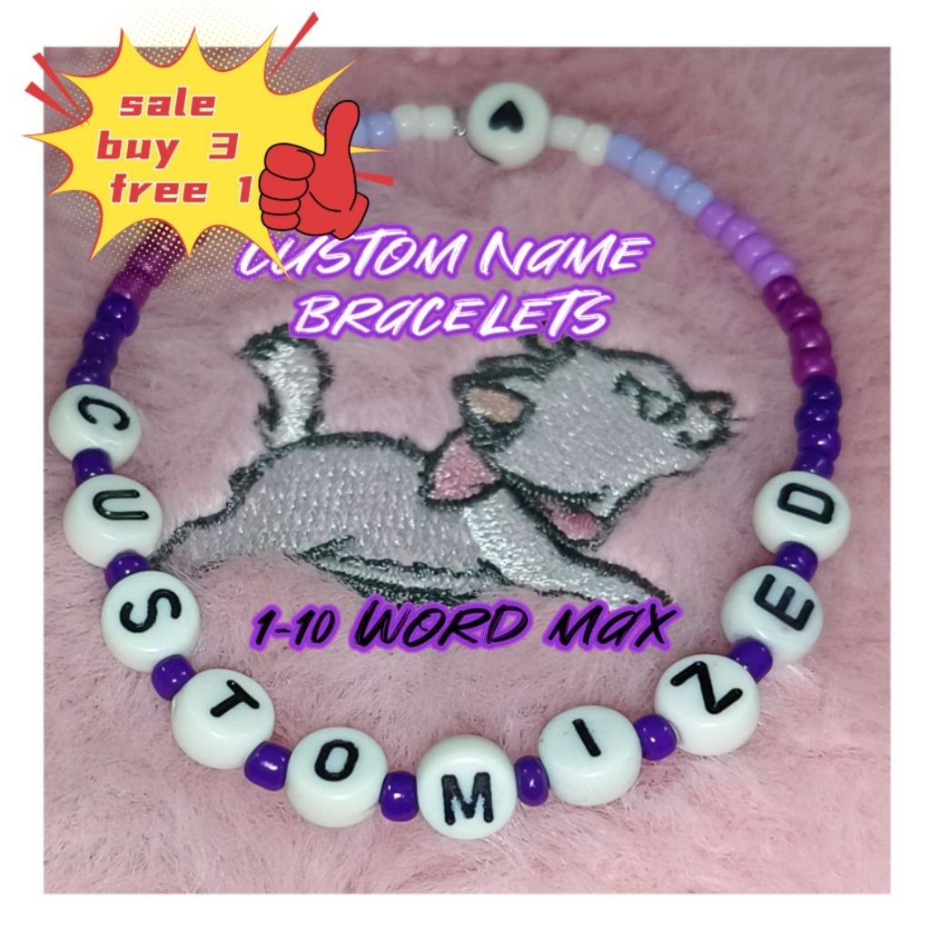 ที่กําหนดเองชื่อ BEADS BRACELET