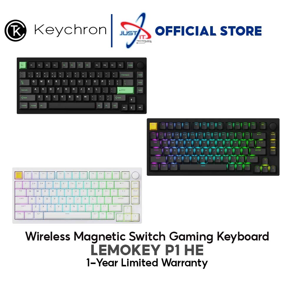 KEYCHRON LEMOKEY P1 HE คีย์บอร์ดเกมสวิตช์แม่เหล็กไร้สาย