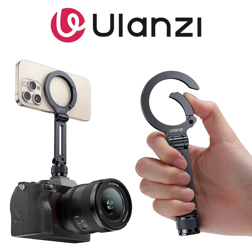 Ulanzi MA07 Maglock ที่วางโทรศัพท์แบบแม่เหล็ก Hot Shoe Mount สําหรับกล้อง DSLR สมาร์ทโฟนโทรศัพท์มือถ