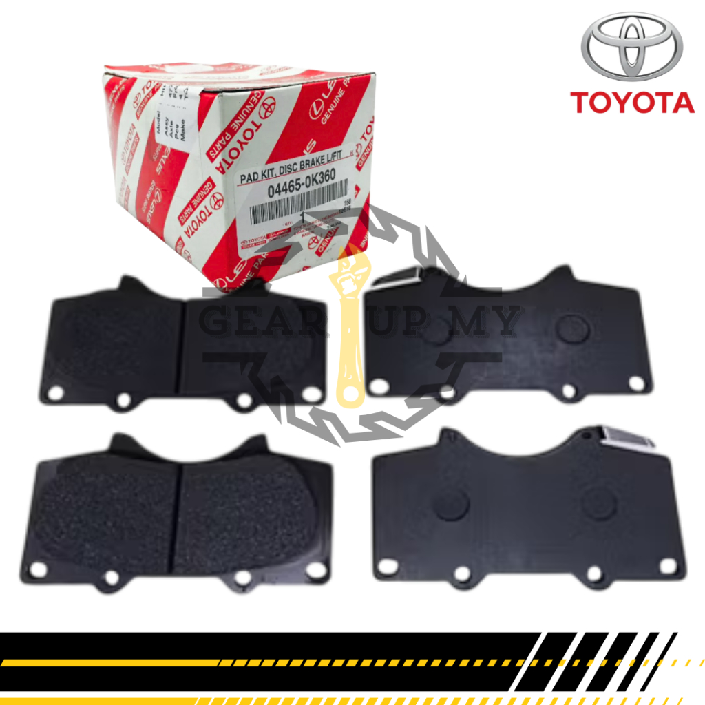 Toyota Hilux Revo GUN125 GUN126 Fortuner 2.4 16-18 - ผ้าดิสเบรคหน้า (04465-0K360/04465-35290)