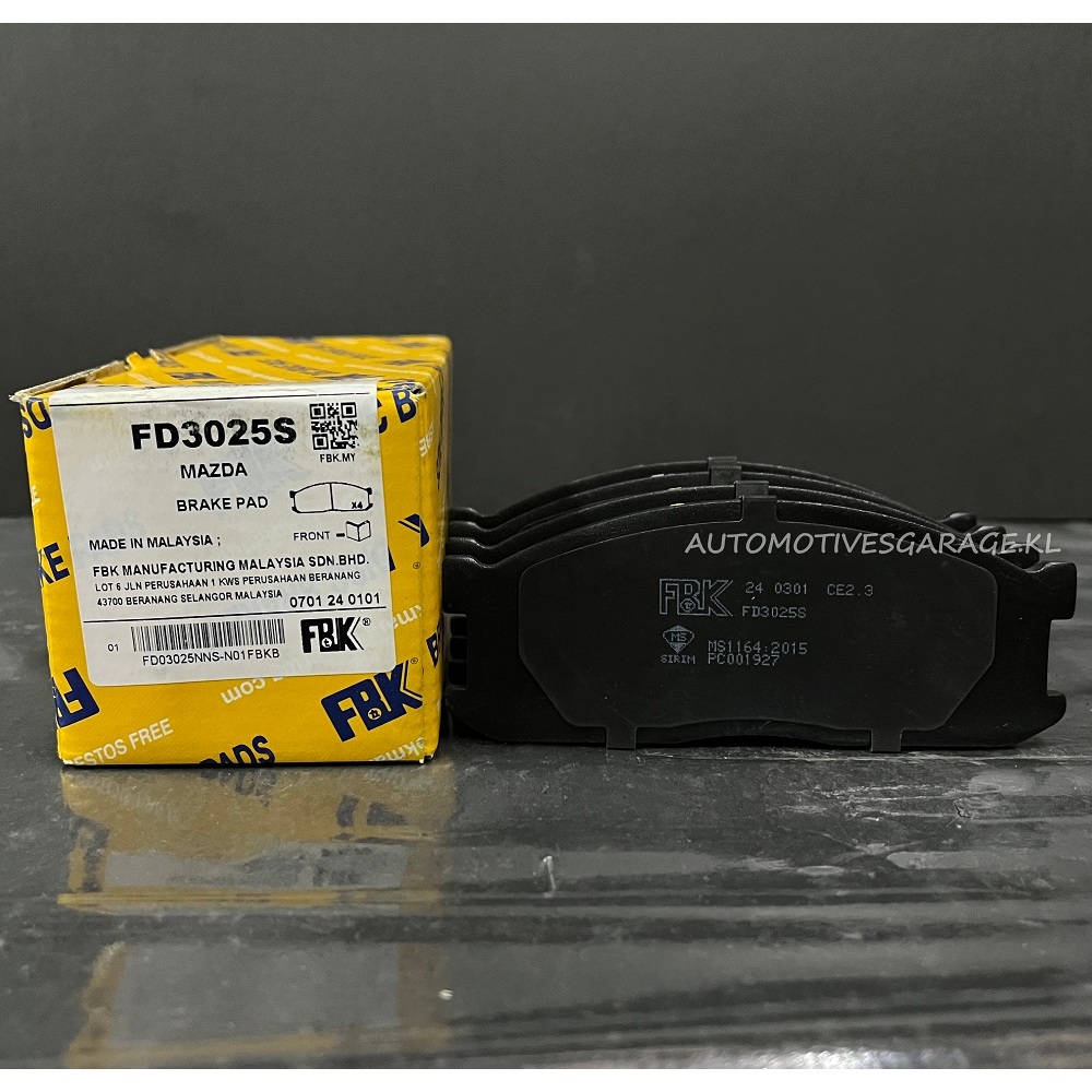 FBK - ผ้าเบรคหน้า - FD3025S - FORD MAXI E1400 / ECONOVAN