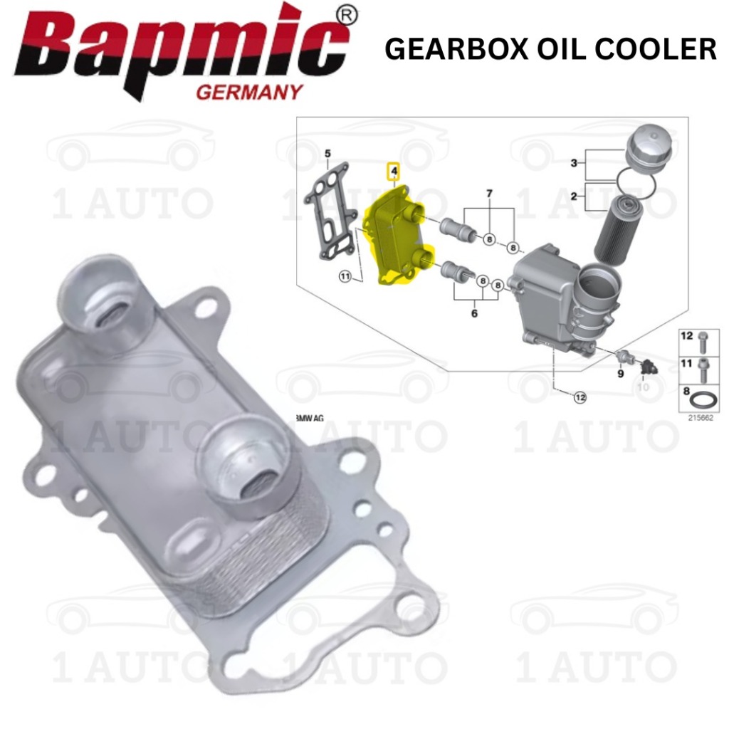 BAPMIC GERMANY ENGINE OIL COOLER BMW E90 320d X1 E84 20dX E83 E60 lci 520d N47 เครื่องยนต์