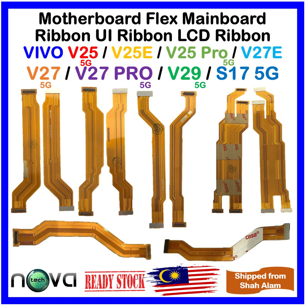 เมนบอร์ดและ LCD Flex Ribbon Fit สําหรับ VIVO V25 5G / V25E / V25 PRO 5G / V27 5G / V27E / V27 PRO 5G