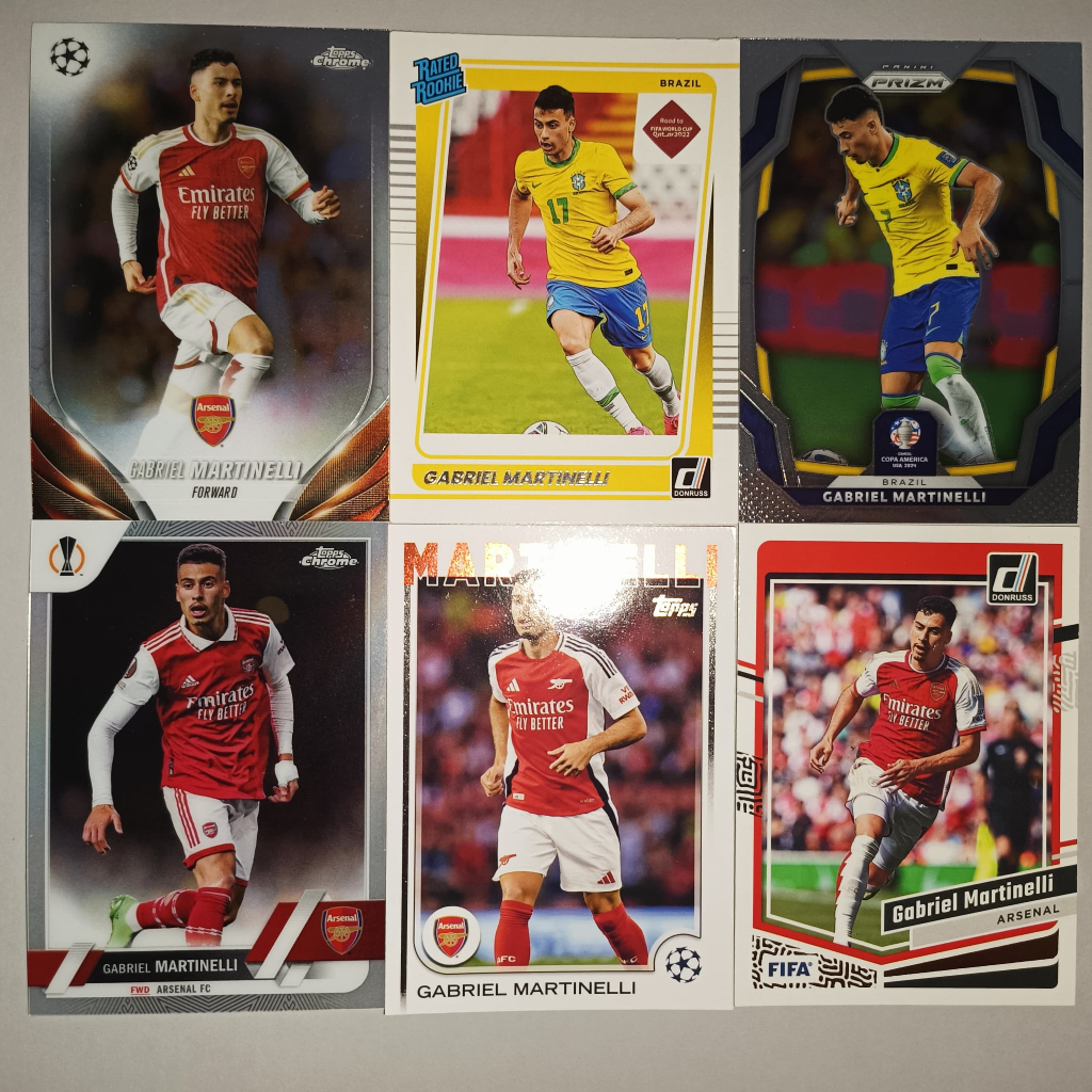 Gabriel Martinelli Panini Topps การ์ดฟุตบอล Arsenal