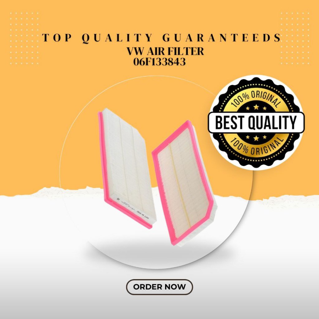 06ฉ133843 ไส้กรองอากาศเครื่องยนต์ VOLKSWAGEN GOLF GTI / MK5 / JETTA / EOS / AUDI TT / A3 PASSAT B6 E