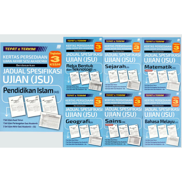 SASBADI EXERCISE BOOK สําหรับ JADUAL EXAM EXAM (JSU) LEVEL 3